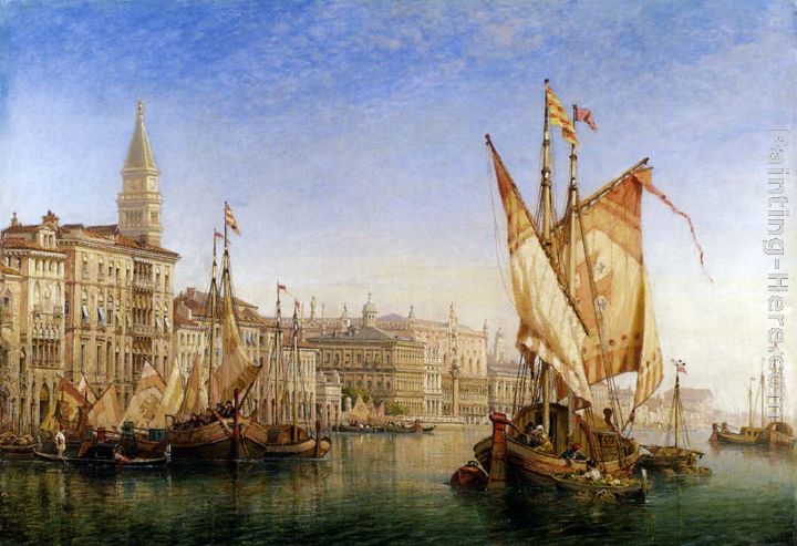 The Doge's Palace From The Entrance To The Grand Canal painting - William Wilde The Doge's Palace From The Entrance To The Grand Canal art painting